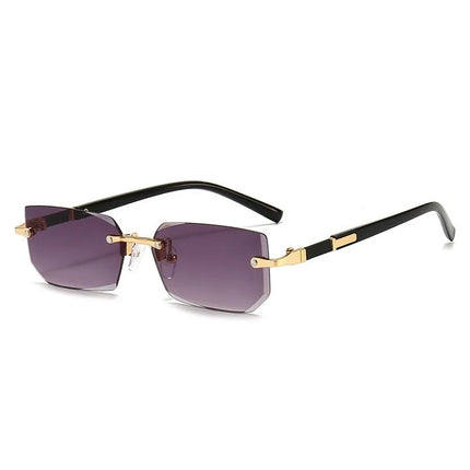 Retro Sunglasses Men Brand Designer Fashion Rimless