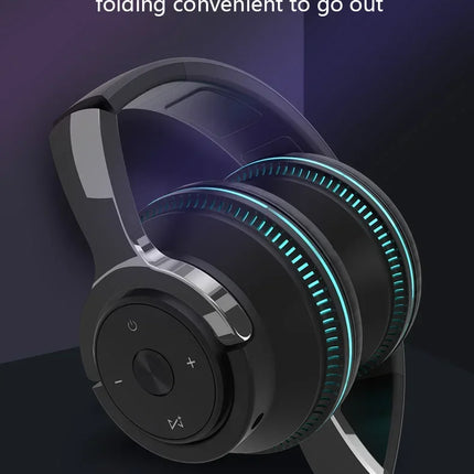 Wireless Bluetooth Headphones Hi-Res Audio Over The Earphone Bluetooth 5.3 Wired Dual-mode Headset with Microphone AUX Cable