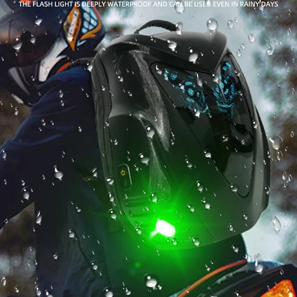 LOY Owl Design LED Display Smart Screen Motorcycle Cycling Backpack Bluetooth Control DIY Travel Bag Hard Shell Helmet Bag
