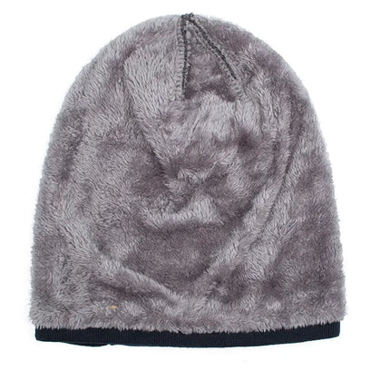 Men Winter Warm Hat Adult Knitted Casual Beanies Skullies Cotton Wool Hats for Men Brand Outdoor Cap Solid Gorros