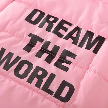 Winter Warm Jackets for Girls Fashion Fur Hooded Children Girls Waterproof Outwear Kids Cotton Lined Parkas