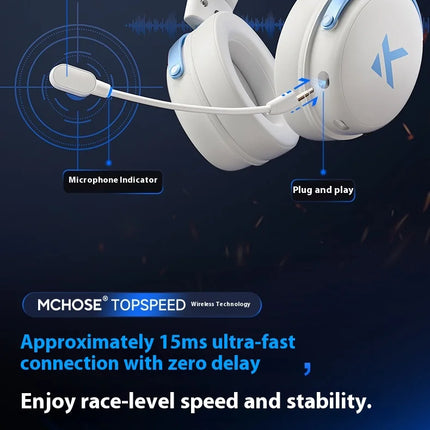 Mchose V9 Pro Gaming Headset Overhead Wireless Bluetooth Computer Gaming Headphones With Microphone Portable Audio Video Devices