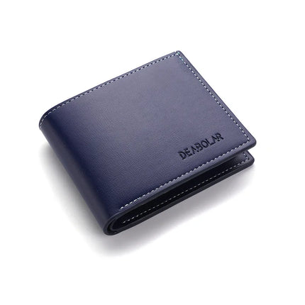 Men's PU Leather Folding Wallet
