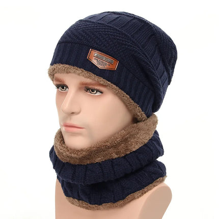 Winter Hats For Men Skullies Beanie Hat Winter Cap Men Women Wool Scarf Caps Balaclava Mask Bonnet Knitted Hat Gorras
