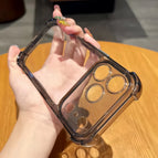 Transparent black / Silicon / iPhone17 Pro