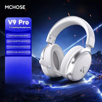 Mchose V9 Pro Gaming Headset Overhead Wireless Bluetooth Computer Gaming Headphones With Microphone Portable Audio Video Devices
