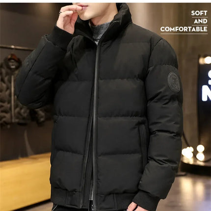 Winter Man Jackets Cotton-padded Parkas Puffer Jacket Men Warm Coats Thick Fashion Casual Outwear Streetwear Men's Clothing Top