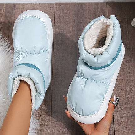 Women's Winter Warm Cotton Padded Shoes Thick Sole Down Waterproof Snow Boots for Women 2024 Non Slip Platform Ankle Botas Mujer