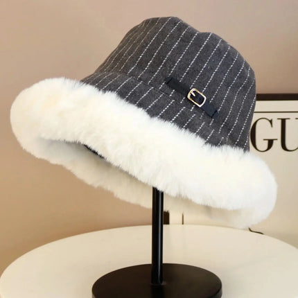 2025 new hat for women in winter plus velvet fisherman hat warm windproof ear protection Lei Feng hat for women in autumn and wi