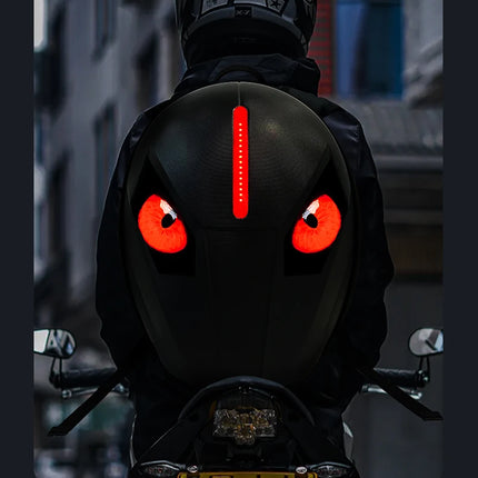 Knight LED Motorcycle Backpack for Men, LED Backpack With DIY Programmable Full Color Screen, Hard Shell Waterproof Helmet Bag