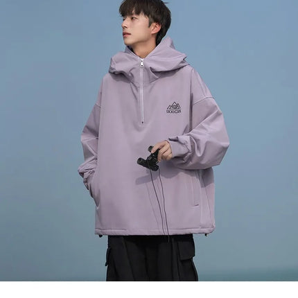 Winter Ski Jackets Men Women Outdoor Thickened Warm Snowboard Jacket Waterproof Windproof Breathable Couple Hooded Skiing Coat