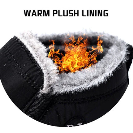 Winter Men Boots Waterproof Snow Boots Warm Fur Casual Men Shoes Antislip Ankel Boots Plush Cotton Shoes
