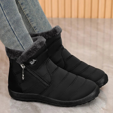 2025Winter Shoes for Women New Fashion Round Toe Designer Snow Boots Daily Home Leisure Waterproof Mother Cotton Shoes for Women