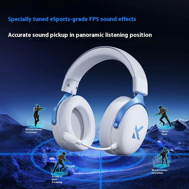 Mchose V9 Pro Gaming Headset Overhead Wireless Bluetooth Computer Gaming Headphones With Microphone Portable Audio Video Devices