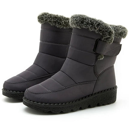 Women's Boots 2024 Trend Winter Shoes For Woman Winter Boots Ankle Low Heels Botas Mujer Waterproof Snow Boots With Fur Shoes