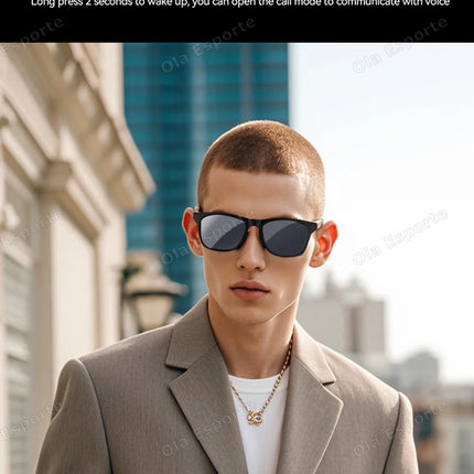 Ola Esporte New Smart Glasses Bluetooth Call Sunglasses Multi-functional Anti-Blue Light Sunglasses Wireless Headset Men Women