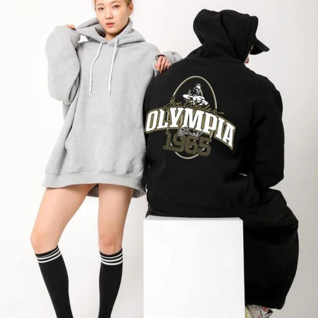 Autumn/Winter New Men's Hoodie Fashion Letter Print 100% Cotton High Quality Men's Street Fitness and Sports Wear