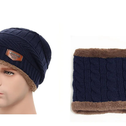 Winter Hats For Men Skullies Beanie Hat Winter Cap Men Women Wool Scarf Caps Balaclava Mask Bonnet Knitted Hat Gorras