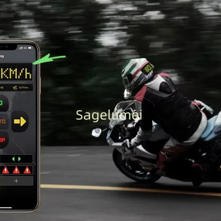 NEW APP Programmable LED Screen DIY Led Helmet Display Motorcycle Helmet Warning Light Night Riding RGB Bike Helmet Taillight