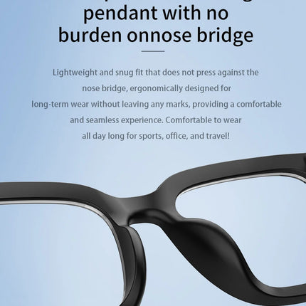New AI Translation Smart Glasses Bluetooth Call Headphones UV Protective Lenses Connected Bezel Outdoor Sports Sunglasses