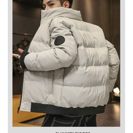 Winter Man Jackets Cotton-padded Parkas Puffer Jacket Men Warm Coats Thick Fashion Casual Outwear Streetwear Men's Clothing Top