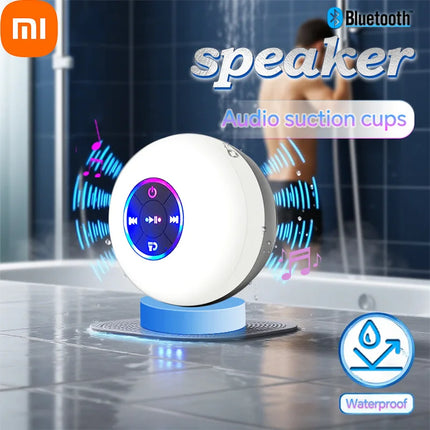 Xiaomi Mini Bluetooth Speaker Shower Subwoofer Waterproof Handsfree Loudspeaker With Suction Cup Mic For Bathroom Pool Beach Car