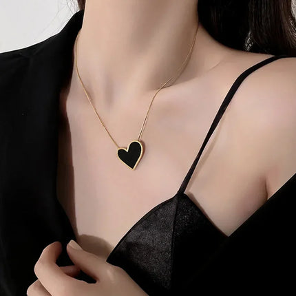Women Neck Chain Black Exquisite Minimalist Square Pendant Choker Geometric Necklace Collar Chain Female Jewelry Party Gifts