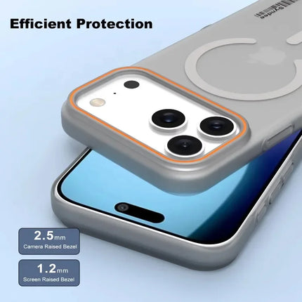 Luxury Translucent Matte Magnetic Phone Case For iPhone 17 Magsafe Wireless Charging Anti-Drop Protect Cover