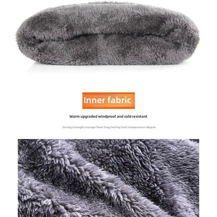 Winter hat men's warm and cold resistant with thick woolen hat cotton hat cycling knitted hat neck protection scarf two-piece se