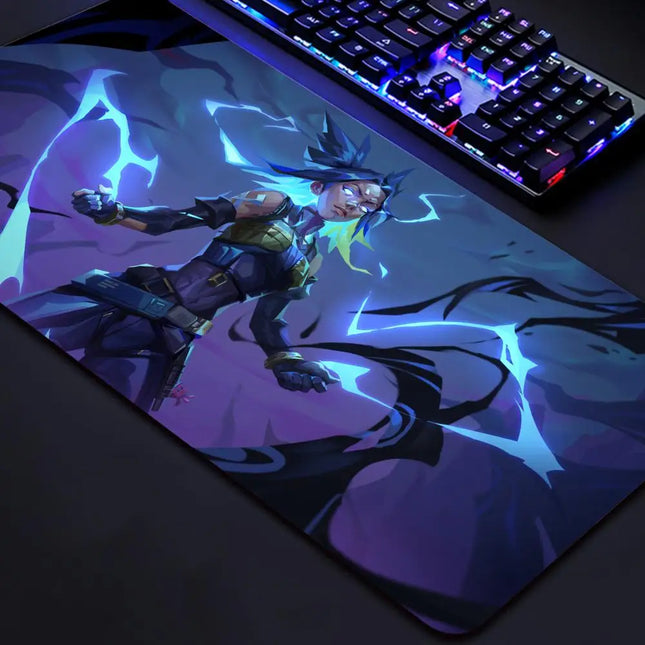 Valorant Neon Mouse Pad Gaming XL New HD Mousepad XXL MousePads Natural Rubber Anti Slip Office Computer Mouse Mat Table Mat
