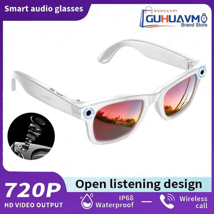 Smart Glasses 800W Pixel HD Camera Bluetooth Call Video Recording AI intelligent Real-time translation Object recognion Sunglass