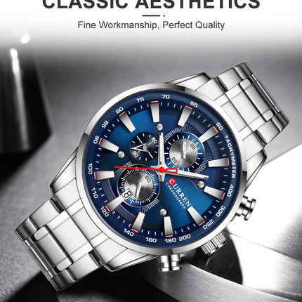 Top Luxury Brand CURREN Quartz Men’s Watch Sport Waterproof