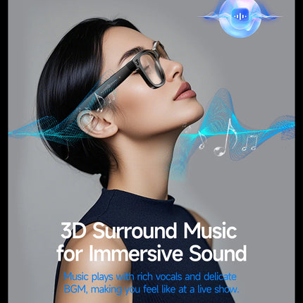 New Sunglasses Smart Glasses 8 Million Pixels Recording Videos AI Photo Recognition Answer Translation 290mAh Bluetooth Glasses