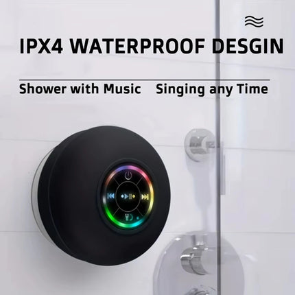 Xiaomi Mini Bluetooth Speaker Shower Subwoofer Waterproof Handsfree Loudspeaker With Suction Cup Mic For Bathroom Pool Beach Car
