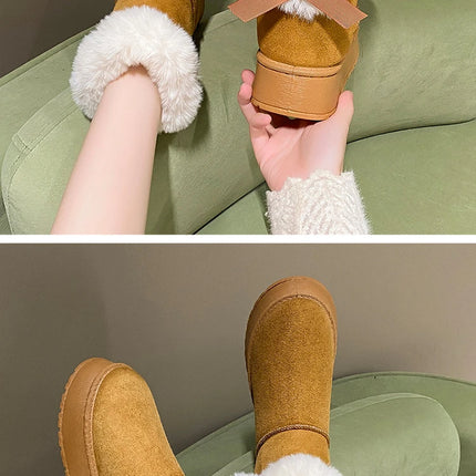 Winter Women Shoes Fashion High Top Cotton Shoes Plush Warm Snow Boots Winter Boots for Women Outdoor Non Slip Platform Boot