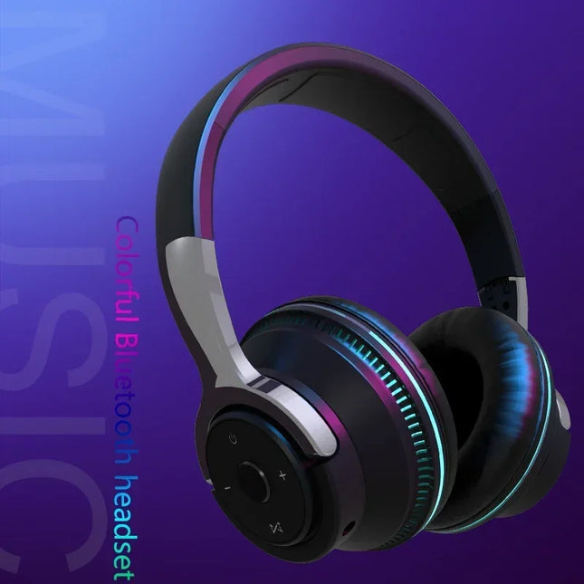Wireless Bluetooth Headphones Hi-Res Audio Over The Earphone Bluetooth 5.3 Wired Dual-mode Headset with Microphone AUX Cable