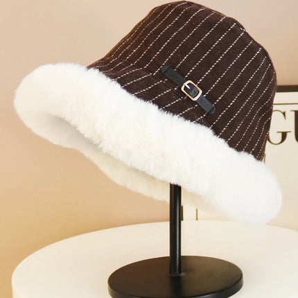 2025 new hat for women in winter plus velvet fisherman hat warm windproof ear protection Lei Feng hat for women in autumn and wi