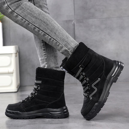 New winter women's boots: waterproof snow boots with cotton, warm, fashionable and comfortable cotton shoes for women