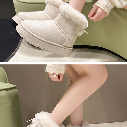 Winter Women Shoes Fashion High Top Cotton Shoes Plush Warm Snow Boots Winter Boots for Women Outdoor Non Slip Platform Boot