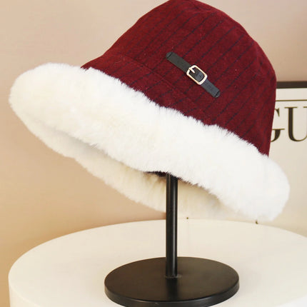 2025 new hat for women in winter plus velvet fisherman hat warm windproof ear protection Lei Feng hat for women in autumn and wi