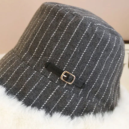 2025 new hat for women in winter plus velvet fisherman hat warm windproof ear protection Lei Feng hat for women in autumn and wi