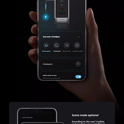 CukTech 10 Ultra GaN Charger 120W MAX Power Adaptor Adaptive Fast Charge Digital Display Mobile Phone Charger Original PD2.0 3.0