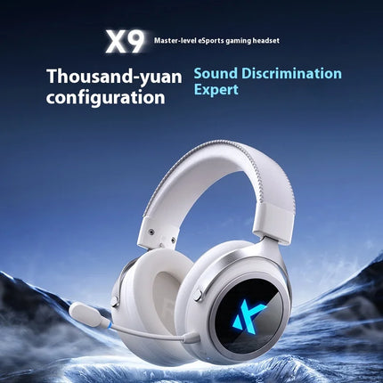 New MCHOSE X9 Wireless Gaming Headphones 7.1 X9 Wireless Bluetooth Earphones Fps With Microphone Esports Custom Headphones Gifts