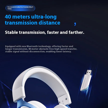 Mchose V9 Pro Gaming Headset Overhead Wireless Bluetooth Computer Gaming Headphones With Microphone Portable Audio Video Devices