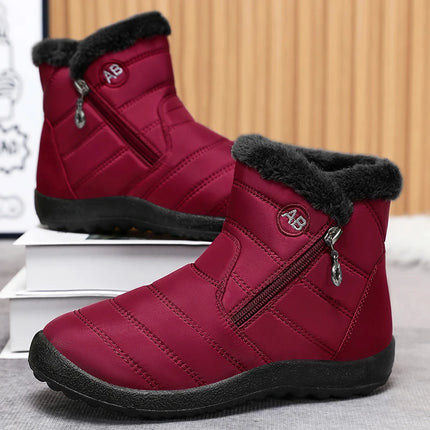 2025Winter Shoes for Women New Fashion Round Toe Designer Snow Boots Daily Home Leisure Waterproof Mother Cotton Shoes for Women