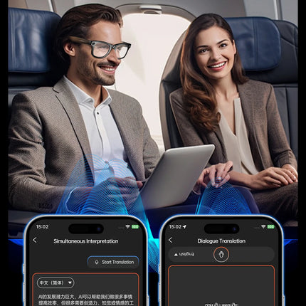 Smart Glasses 800W Pixel HD Camera Bluetooth Call Video Recording AI intelligent Real-time translation Object recognion Sunglass