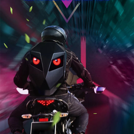 Motorcycle LED Screen Display Cycling Bag Outdoor Riding Helmet Hard Shell Backpack Large Capacity Dynamic Eye Backpack APP DIY