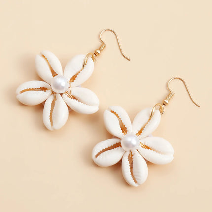 Simple Design Sense Natural Ring Spiral Earrings French Retro Baroque Exaggerated Women's Accessories