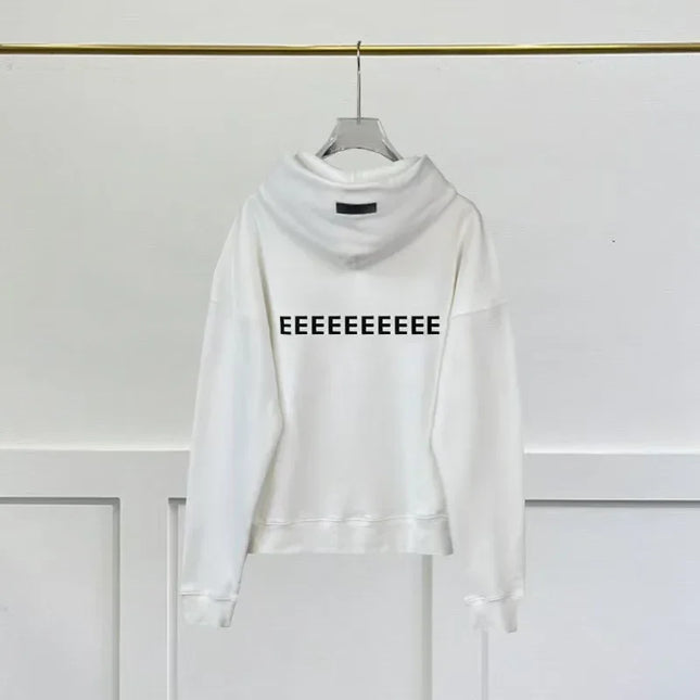 Season 7 Double Line Front and Back Double Row Flocking Letter Hoodies Classic High Street Men's Hoodie Loose Casual Couple Coat