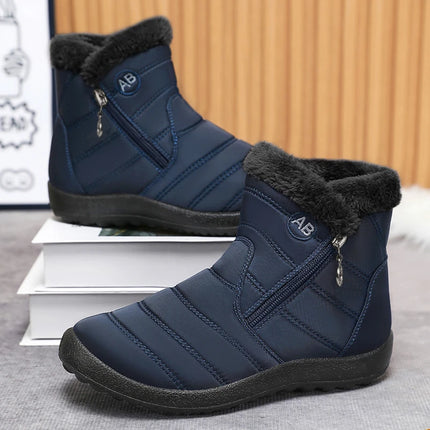 2025Winter Shoes for Women New Fashion Round Toe Designer Snow Boots Daily Home Leisure Waterproof Mother Cotton Shoes for Women